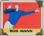 Bob Mann, from the All-Star Football series (R401-2), issued by Leaf Gum Company, Leaf Gum, Co., Chicago, Illinois  American, Commercial chromolithograph