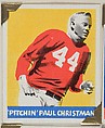 "Pitchin" Paul Christman, from the All-Star Football series (R401-2), issued by Leaf Gum Company, Leaf Gum, Co., Chicago, Illinois American, Commercial chromolithograph