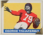George Taliaferro, from the All-Star Football series (R401-2), issued by Leaf Gum Company, Leaf Gum, Co., Chicago, Illinois American, Commercial chromolithograph