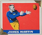 James Martin, from the All-Star Football series (R401-2), issued by Leaf Gum Company, Leaf Gum, Co., Chicago, Illinois  American, Commercial chromolithograph