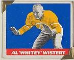 Al "Whitey" Wistert, from the All-Star Football series (R401-2), issued by Leaf Gum Company, Leaf Gum, Co., Chicago, Illinois American, Commercial chromolithograph