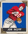 Joe Scott, from the All-Star Football series (R401-2), issued by Leaf Gum Company, Leaf Gum, Co., Chicago, Illinois  American, Commercial chromolithograph