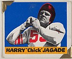 Harry "Chick" Jagade, from the All-Star Football series (R401-2), issued by Leaf Gum Company, Leaf Gum, Co., Chicago, Illinois  American, Commercial chromolithograph