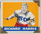 Richard Harris, from the All-Star Football series (R401-2), issued by Leaf Gum Company, Leaf Gum, Co., Chicago, Illinois  American, Commercial chromolithograph