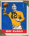 Ray Evans, from the All-Star Football series (R401-2), issued by Leaf Gum Company, Leaf Gum, Co., Chicago, Illinois  American, Commercial chromolithograph
