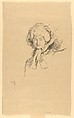 Portrait (The Millamant  / Bonnet and Powder), from "L'Estampe Originale", William Rothenstein  British, Lithograph