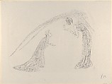The Annunciation (L'Annonciation), from "L'Estampe Originale", Carlos Schwabe German, Lithograph