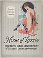"Hose of Luxite" Advertisement for Holeproof Hosiery Co., Coles Phillips  American, Commercial color lithograph