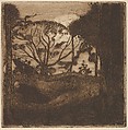 Landscape (Paysage), from "L'Estampe Originale", Armand Séguin  French, Etching and aquatint in brown ink