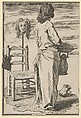 The Barber, Anonymous, French, 18th century French, Etching