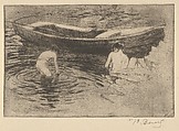 Bathing at Talloires (Bagnade à Taillores) (The Swim), from "L'Estampe Originale", Paul-Albert Besnard  French, Etching and aquatint; second state of two