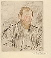 Self-Portrait, from "L'Estampe Originale", Jean-François Raffaëlli  French, Drypoint in four colors; second state of two