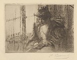 Woman Reading Before a Window (La Liseuse Devant la Fenêtre), from "L'Estampe Originale", Paul-Albert Besnard  French, Etching; only state