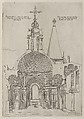 Cross sections of the Chapel at Chateau d'Anet, Jacques Androuet Du Cerceau (French, Paris 1510/12–1585 Annecy), Engraving