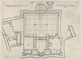 Floorplan of Chateau d'Anet, from "Les plus excellents bastiments de France", Jacques Androuet Du Cerceau French, Engraving