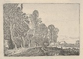 The Road at the Edge of the Forest, from Verscheyden Landtschapjes (Various Little Landscapes), Plate 4, Willem Pietersz Buytewech  Dutch, Etching; Begemann's second state of three