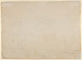 Foggy Landscape in the Apennine; verso: Sketch of Landscape, Carl Wagner (German, Rossdorf 1796–1867 Meiningen), Watercolor, over graphite; verso: graphite