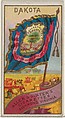 Dakota, from Flags of the States and Territories (N11) for Allen & Ginter Cigarettes Brands, Allen & Ginter American, Commercial color lithograph