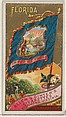 Florida, from Flags of the States and Territories (N11) for Allen & Ginter Cigarettes Brands, Allen & Ginter American, Commercial color lithograph