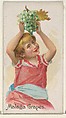 Malaga Grapes, from the Fruits series (N12) for Allen & Ginter Cigarettes Brands, Allen & Ginter American, Commercial color lithograph