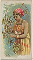 Olive, from the Fruits series (N12) for Allen & Ginter Cigarettes Brands, Allen & Ginter American, Commercial color lithograph