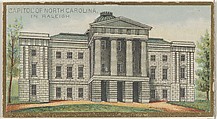 Capitol of North Carolina in Raleigh, from the General Government and State Capitol Buildings series (N14) for Allen & Ginter Cigarettes Brands, Allen & Ginter  American, Commercial color lithograph