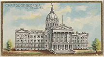 Capitol of Georgia in Atlanta, from the General Government and State Capitol Buildings series (N14) for Allen & Ginter Cigarettes Brands, Allen & Ginter  American, Commercial color lithograph
