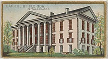 Capitol of Florida in Tallahasse, from the General Government and State Capitol Buildings series (N14) for Allen & Ginter Cigarettes Brands, Allen & Ginter  American, Commercial color lithograph
