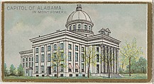 Capitol of Alabama in Montgomery, from the General Government and State Capitol Buildings series (N14) for Allen & Ginter Cigarettes Brands, Allen & Ginter  American, Commercial color lithograph