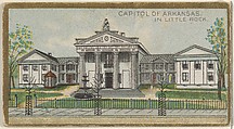 Capitol of Arkansas in Little Rock, from the General Government and State Capitol Buildings series (N14) for Allen & Ginter Cigarettes Brands, Allen & Ginter  American, Commercial color lithograph