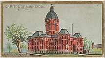Capitol of Minnesota in St. Paul, from the General Government and State Capitol Buildings series (N14) for Allen & Ginter Cigarettes Brands, Allen & Ginter  American, Commercial color lithograph