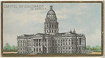 Capitol of Colorado in Denver, from the General Government and State Capitol Buildings series (N14) for Allen & Ginter Cigarettes Brands, Allen & Ginter  American, Commercial color lithograph