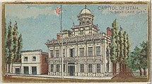 Capitol of Utah in Salt Lake City, from the General Government and State Capitol Buildings series (N14) for Allen & Ginter Cigarettes Brands, Allen & Ginter  American, Commercial color lithograph