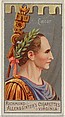 Gaius Julius Cæsar, from the Great Generals series (N15) for Allen & Ginter Cigarettes Brands, Allen & Ginter American, Commercial color lithograph