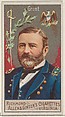 Ulysses S. Grant, from the Great Generals series (N15) for Allen & Ginter Cigarettes Brands, Allen & Ginter American, Commercial color lithograph