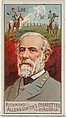 Robert Edward Lee, from the Great Generals series (N15) for Allen & Ginter Cigarettes Brands, Allen & Ginter  American, Commercial color lithograph