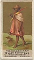 Madagascar, from the Natives in Costume series (N16) for Allen & Ginter Cigarettes Brands, Allen & Ginter American, Commercial color lithograph