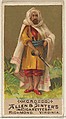 Morocco, from the Natives in Costume series (N16) for Allen & Ginter Cigarettes Brands, Allen & Ginter American, Commercial color lithograph