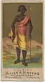 Nubia, from the Natives in Costume series (N16) for Allen & Ginter Cigarettes Brands, Allen & Ginter  American, Commercial color lithograph