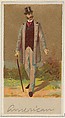 American, from the Natives in Costume series (N16), Teofani Issue, for Allen & Ginter Cigarettes Brands, Allen & Ginter  American, Commercial color lithograph