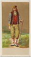 Bulgaria, from the Natives in Costume series (N16), Teofani Issue, for Allen & Ginter Cigarettes Brands, Allen & Ginter  American, Commercial color lithograph