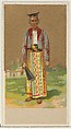 Ceylon, from the Natives in Costume series (N16), Teofani Issue, for Allen & Ginter Cigarettes Brands, Allen & Ginter  American, Commercial color lithograph