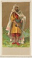 Morocco, from the Natives in Costume series (N16), Teofani Issue, for Allen & Ginter Cigarettes Brands, Allen & Ginter  American, Commercial color lithograph