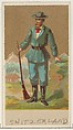 Switzerland, from the Natives in Costume series (N16), Teofani Issue, for Allen & Ginter Cigarettes Brands, Allen & Ginter  American, Commercial color lithograph