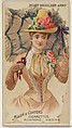Right Shoulder Arms, from the Parasol Drills series (N18) for Allen & Ginter Cigarettes Brands, Allen & Ginter  American, Commercial color lithograph