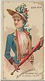 Arms Port, from the Parasol Drills series (N18) for Allen & Ginter Cigarettes Brands, Allen & Ginter  American, Commercial color lithograph