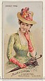 Direct Fire, from the Parasol Drills series (N18) for Allen & Ginter Cigarettes Brands, Allen & Ginter  American, Commercial color lithograph