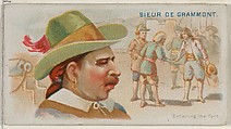 Sieur de Grammont, Entering the Fort, from the Pirates of the Spanish Main series (N19) for Allen & Ginter Cigarettes, Allen & Ginter American, Commercial color lithograph