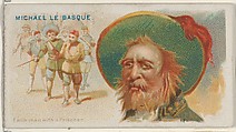 Michael Le Basque, Each Man with a Prisoner, from the Pirates of the Spanish Main series (N19) for Allen & Ginter Cigarettes, Allen & Ginter  American, Commercial color lithograph