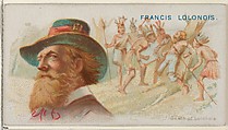 Francis Lolonois, Death of Lolonois, from the Pirates of the Spanish Main series (N19) for Allen & Ginter Cigarettes, Allen & Ginter American, Commercial color lithograph
